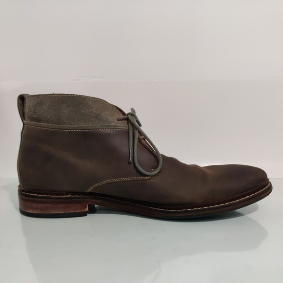 Cole Haan Men\'s Chukka Boot Leather Suede Mens Size 12 M Style C20293 Brown Gray